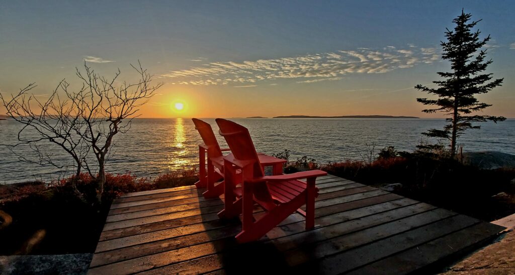 Parks Canada Red Chairs, Terrace Bay Beach